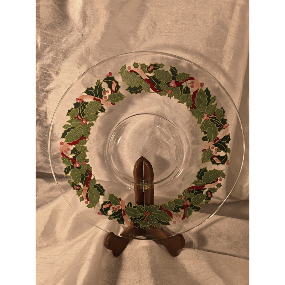 Vintage Avon 1981 Holiday Hostess Collection Holiday Platter  11"